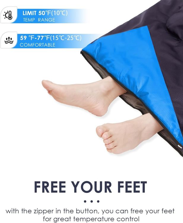 Clostnature Schlafsack Camping - Leichter 3-Jahreszeiten Schlafsack Für Outdoor Abenteuer