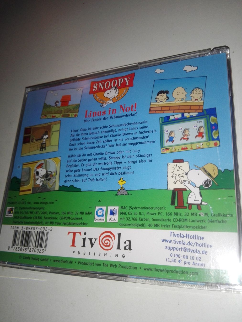 Jeux: Snoopy - Linus in Not!  (CD-Rom 'WIN & MAC')      -De & Eng- – D'occasion à St. Gallen par elkapone 7