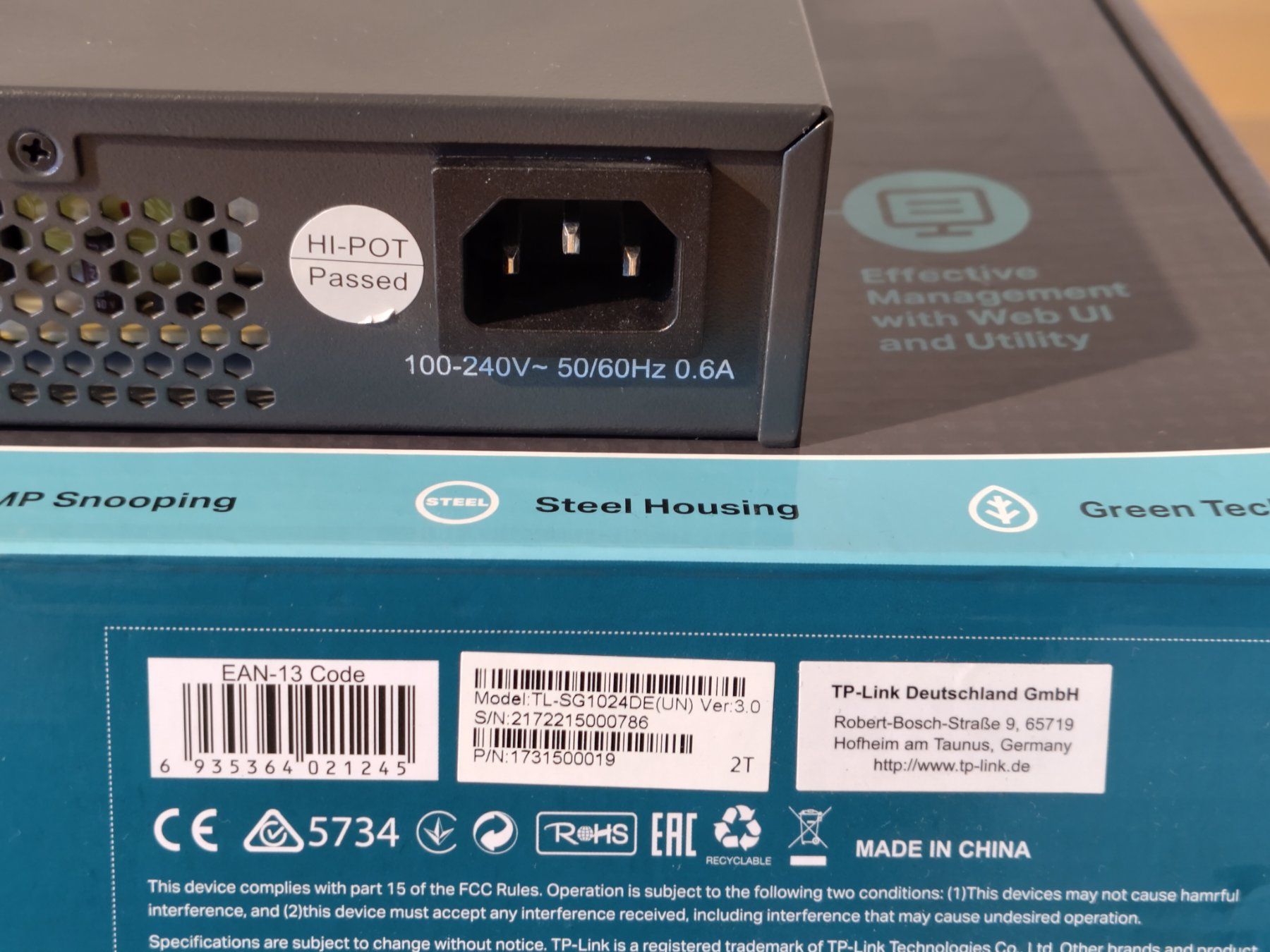 TP-Link Hubs & Switches: TP-Link TL-SG1024DE - 24 Port Gigabit Easy Smart Switch – Gebraucht aus Baden von rz.redox 2