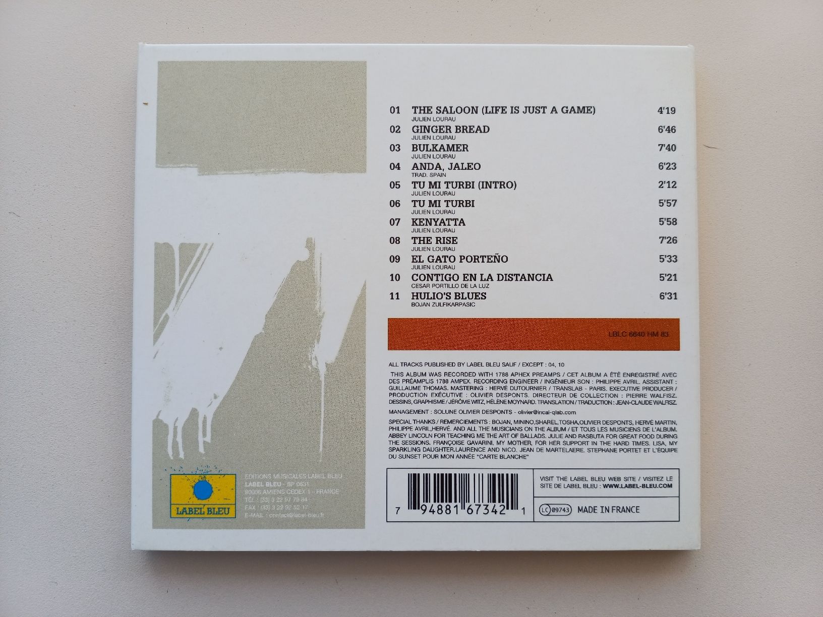 CD: Julien Lourau "The Rise" CD – Usato da Begnins venduto da Drastic-Sound 3