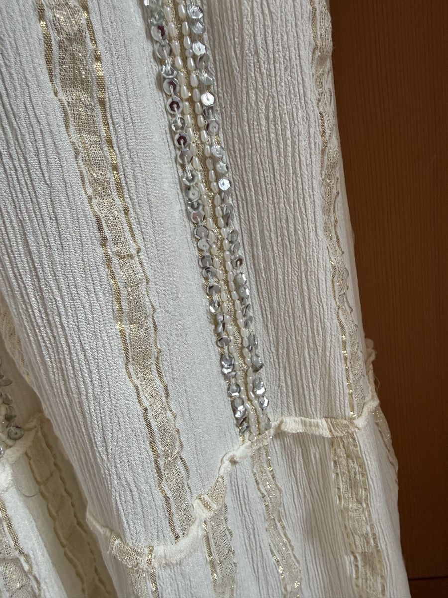 Kleider: Boho Maxikleid mit eingewebten Goldfäden – Neu (gemäss Beschreibung) aus Sigriswil von ck56 6