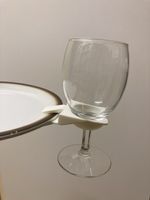 Praktische Telleraufsätze für Gläser, 10 Stück, Weiss