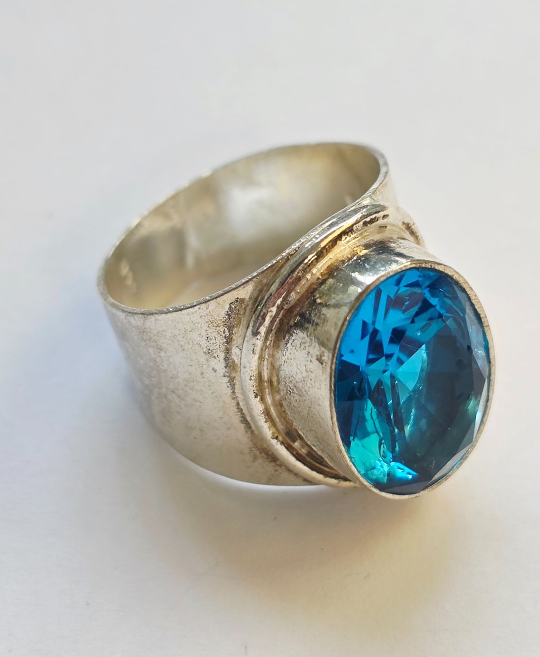Anelli: Silberring mit blauem Stein Grösse 59 Neu – Nuovo (secondo la descrizione) da Zürich venduto da ben_mn5h 2