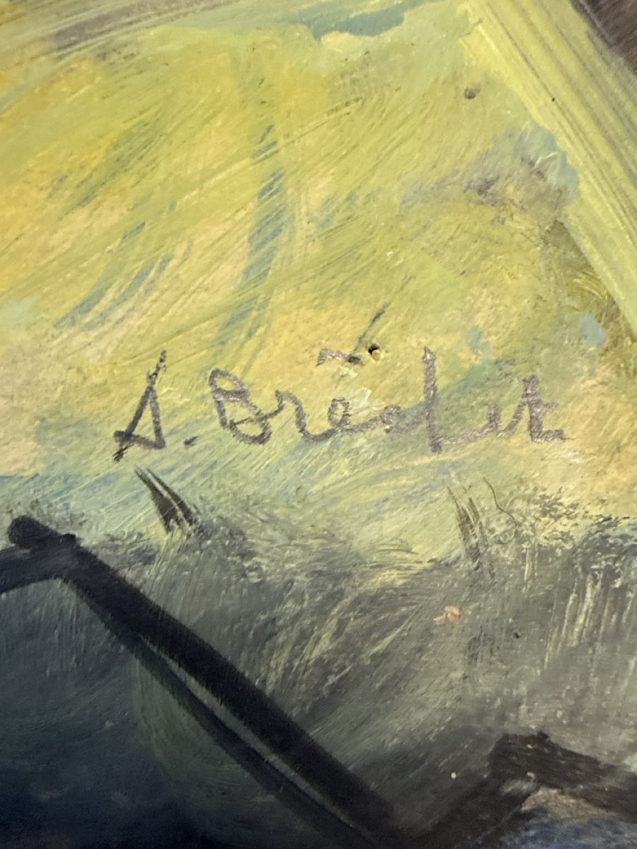 Dipinti: BRÉCHET André (1921-1993) Poisson – Usato da Schmitten FR venduto da Hohezelg 2
