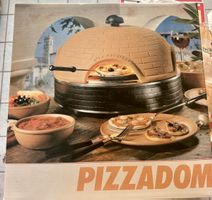 Pizzadom elektrisch mit Natursteindom 4 Öffnungen neu