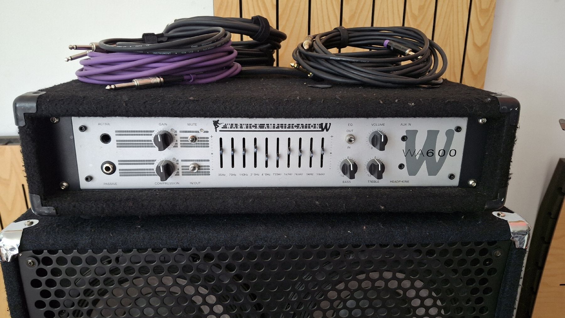 Amplificatori: Warwick Pro Serie cabinet + WA600 head – Usato da Le Locle venduto da Lieven_Hbt 1