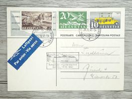 TR72 Carte Postale + Timbre Suisse 1941