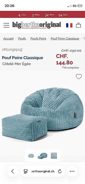 Lounge Pug Fauteuils: Pouf rétro – D'occasion à Montreux par mic_8zfb 3