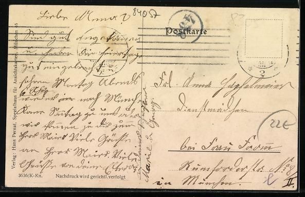 Ansichtskarten: sign. Hans Pernat: Ergoldsbach, Totalans – Gebraucht aus Berlin von bartko-reher 1