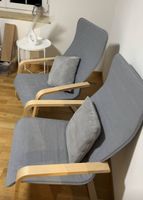 Lot de 2 fauteuils gris