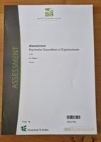 HSG Assessment Psychische Gesundheit in Organisationen