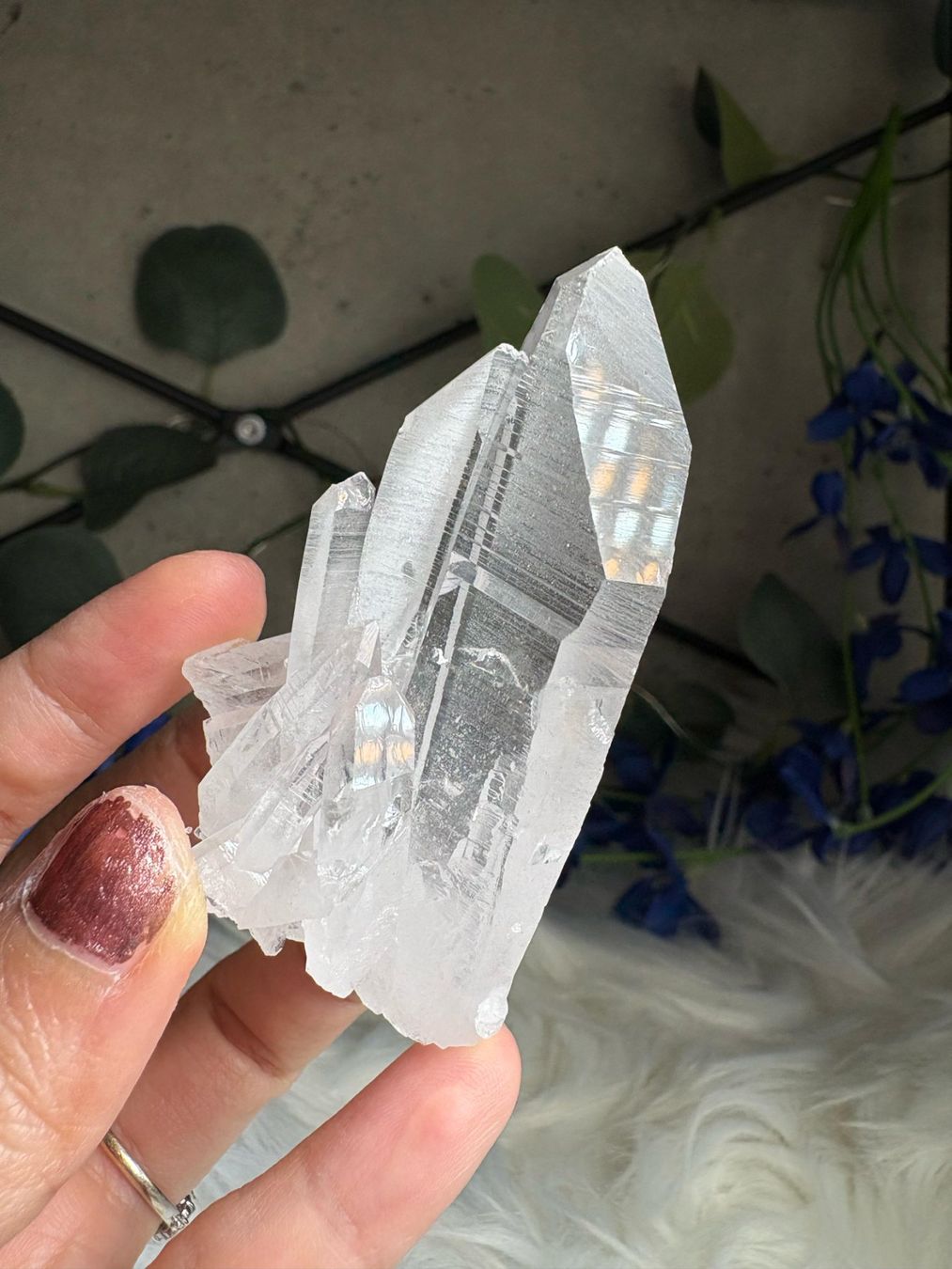 Minerali & Pietre curative: Kolumbianischer Lemurian-Quarz-Cluster – Nuovo (secondo la descrizione) da Neuheim venduto da m.hald 4