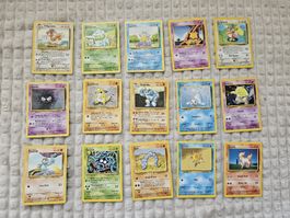 Pokemon Karten Base Set - Vintage Sammlung, 24 Stk Mit Rare