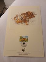 Carte WWF Fonds mondial pour la nature avec timbre rare!