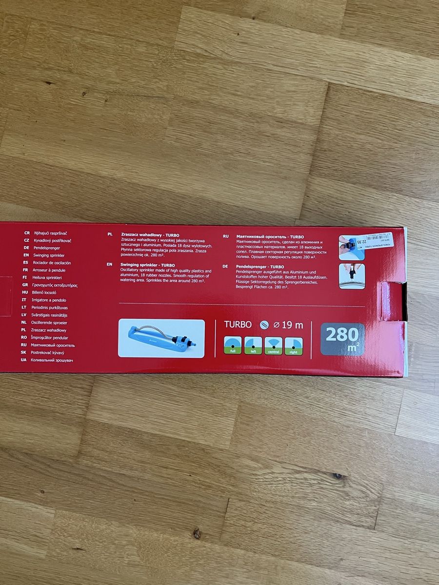 Tutti gli attrezzi: Cellfast Pendelsprinkler TURBO 280 m2 Neu – Nuovo e nell'imballaggio originale da Wuppenau venduto da Alfreg 2