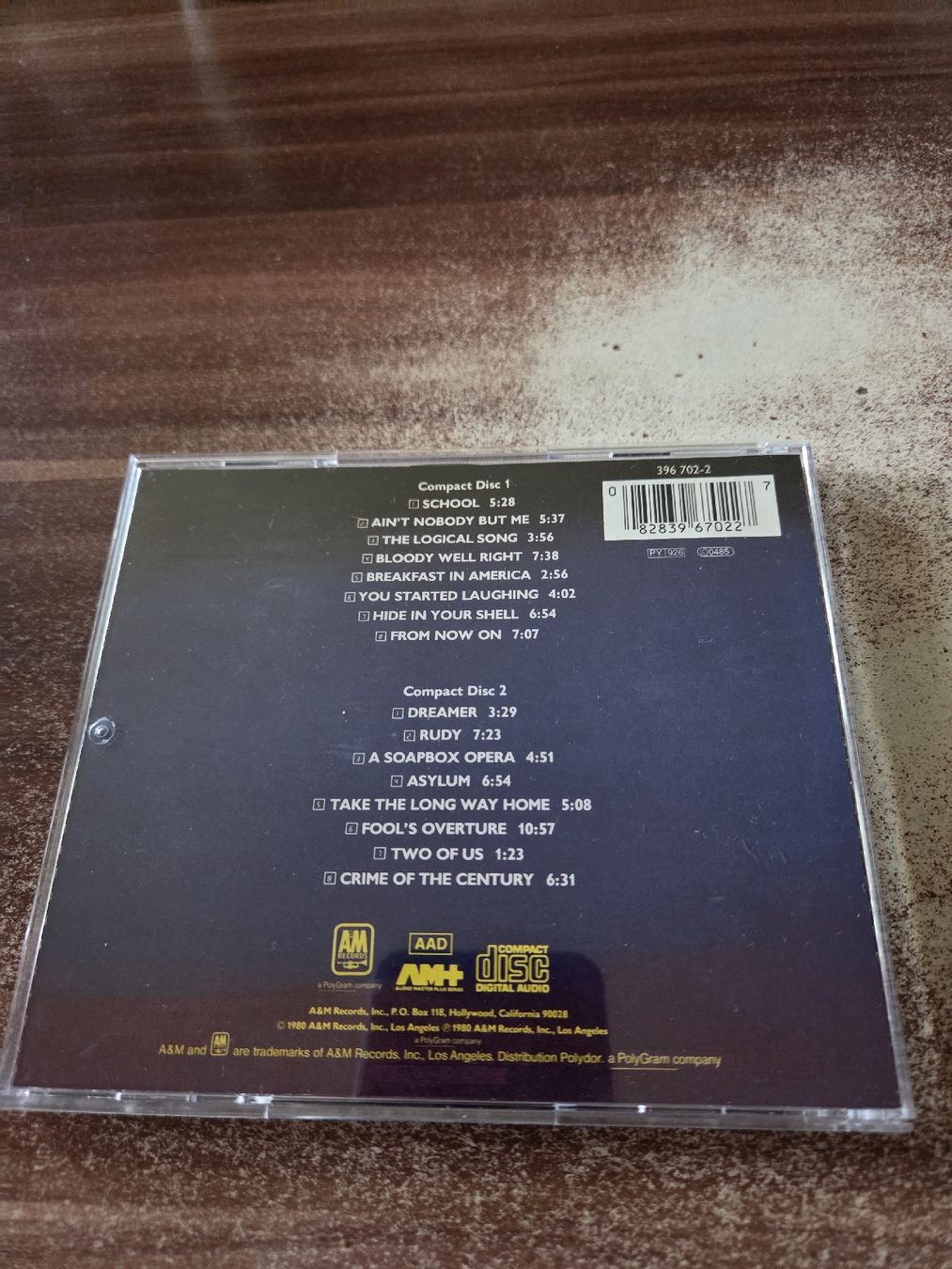 CDs: Supertramp - Paris – D'occasion à Wattenwil par Mage66 1