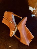 🔥👠 Calvin Klein Leder Bottines Camel/Braun Gr.39