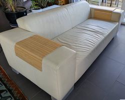 Canapé en cuir véritable