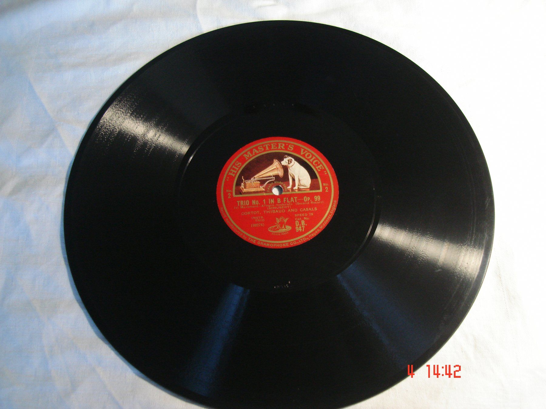 Dischi in vinile: Schellackplattenalbum Schubert Trio B-Dur op.99 – Usato da Aeschi SO venduto da abi1951 3