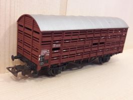Liliput HO DC : DB wagon pour bétail "Hbes"