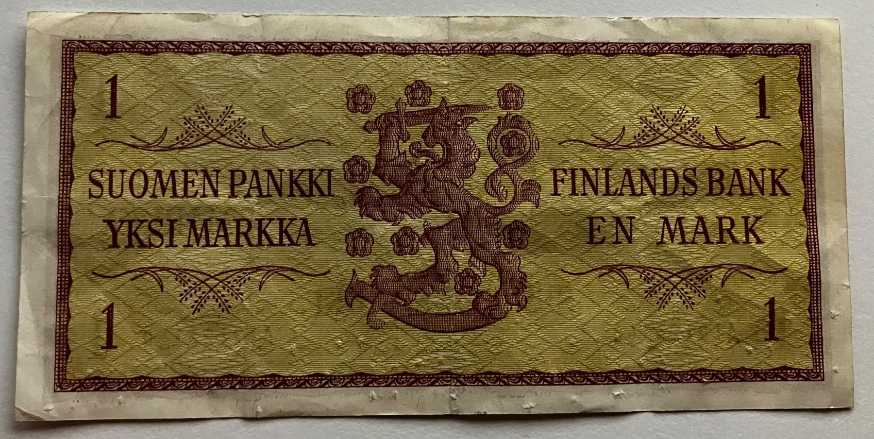 Billets de banque: Finnland 1 Markka 1963 – D'occasion à Algetshausen par Carrhard 1
