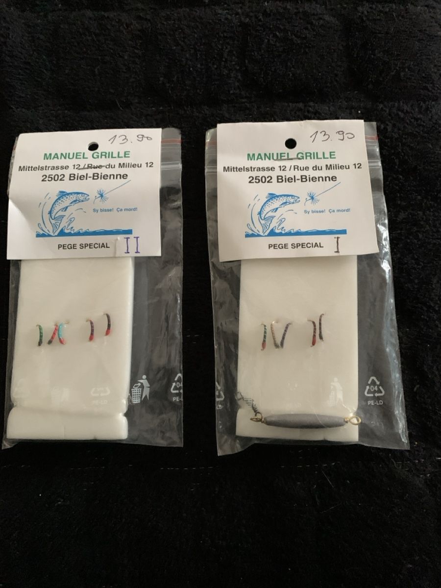 Köder: Hegenen / 2 Päckli NEU – Neu und originalverpackt aus Biel/Bienne von Katja01112