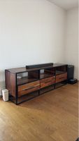 Sideboard Holz Metall Landhausstil gute Zustand