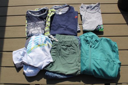 Sommerkleiderpaket Shorts Pischi Velotrikot Shirts 122 H&M