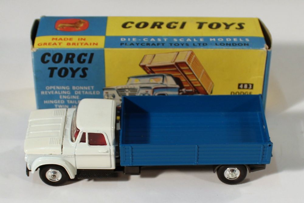 Camionnette Dodge Kew Fargo Bleue Corgi Toys - Modèle Miniature Vintage - Occasion