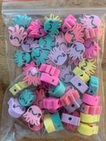 Fimo Bastelperlen Oktopus Tintenfisch 50 Stk.