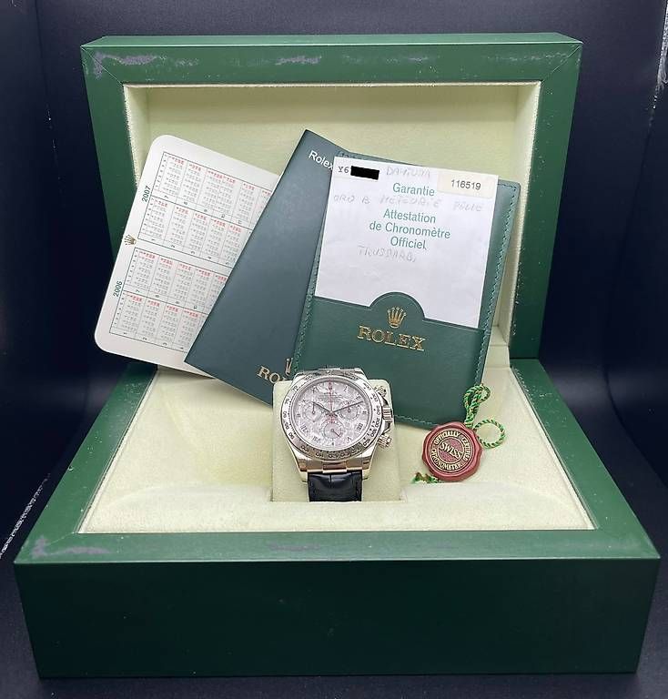Rolex Orologi: Rolex Daytona Ref. 116519 Meteorite White Gold Full Set 2006 – Usato da Lugano venduto da luganotopwatches 8