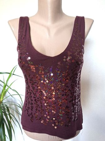 Top sans manche MEZZO– sequins - Taille S/M