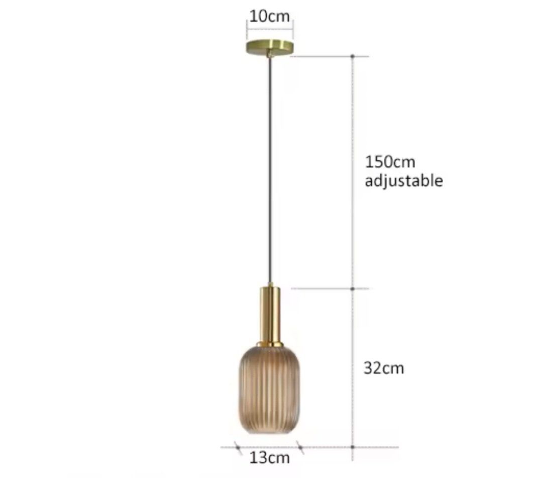 Lampadari & plafoniere: Lampe suspendue en pierre de verre coloré de style  rétro – Nuovo e nell'imballaggio originale da Saignelégier venduto da Instant-Key-Pro 1