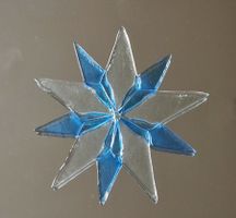 Handgefertigter Glasstern