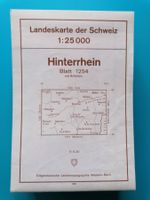 1254 Hinterrhein🌞1:25'000 Landeskarte der Schweiz