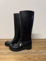 Louis Vuitton Monogram Gummistiefel in Schwarz
