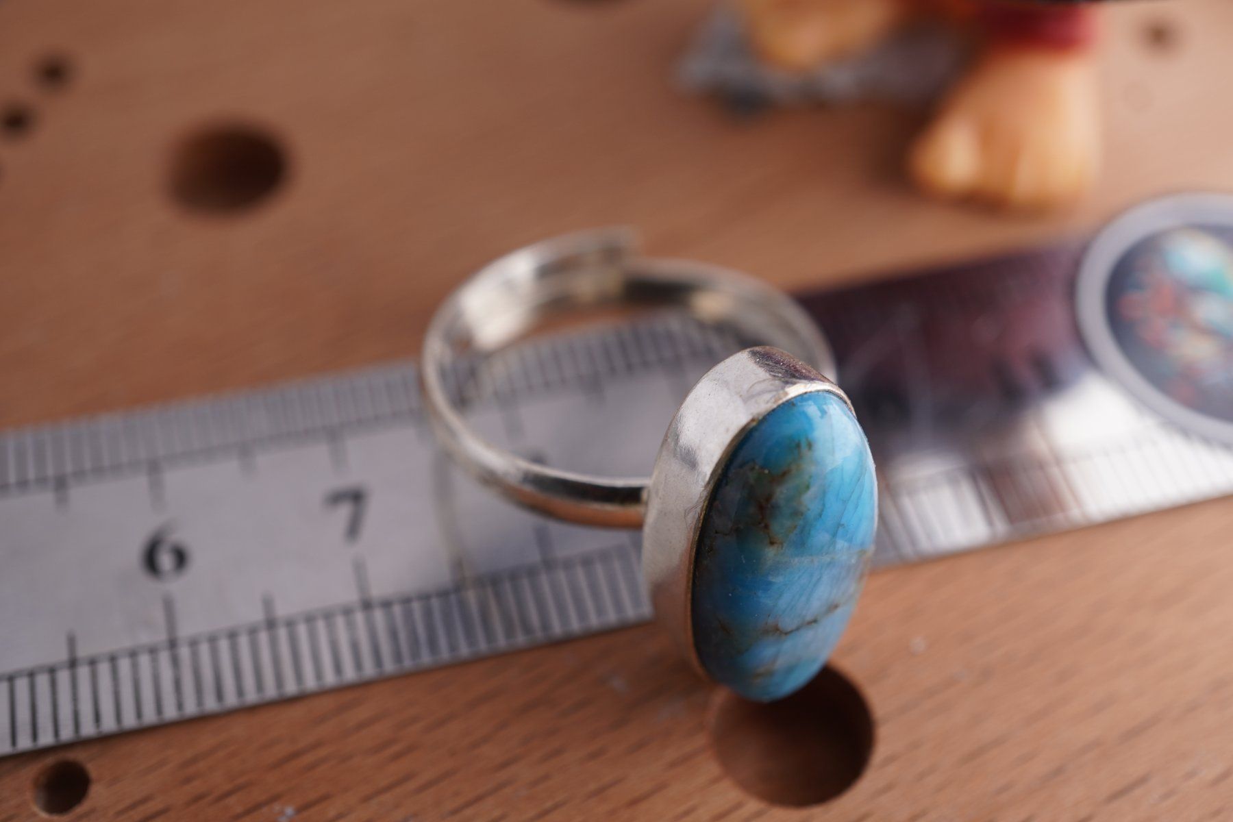 Minéraux & Lithothérapie: Apatit Blau   ring Grösse  Variabel     (Räumung!) – Neuf avec emballage d'origine à Eschenbach SG par topstone 4