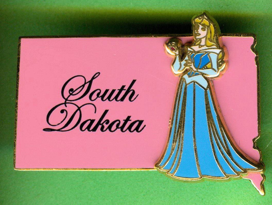 Disney Placchette & Badge: Disney   AURORA  Staat  South Dakota – Usato da Winterthur venduto da Sammleroase