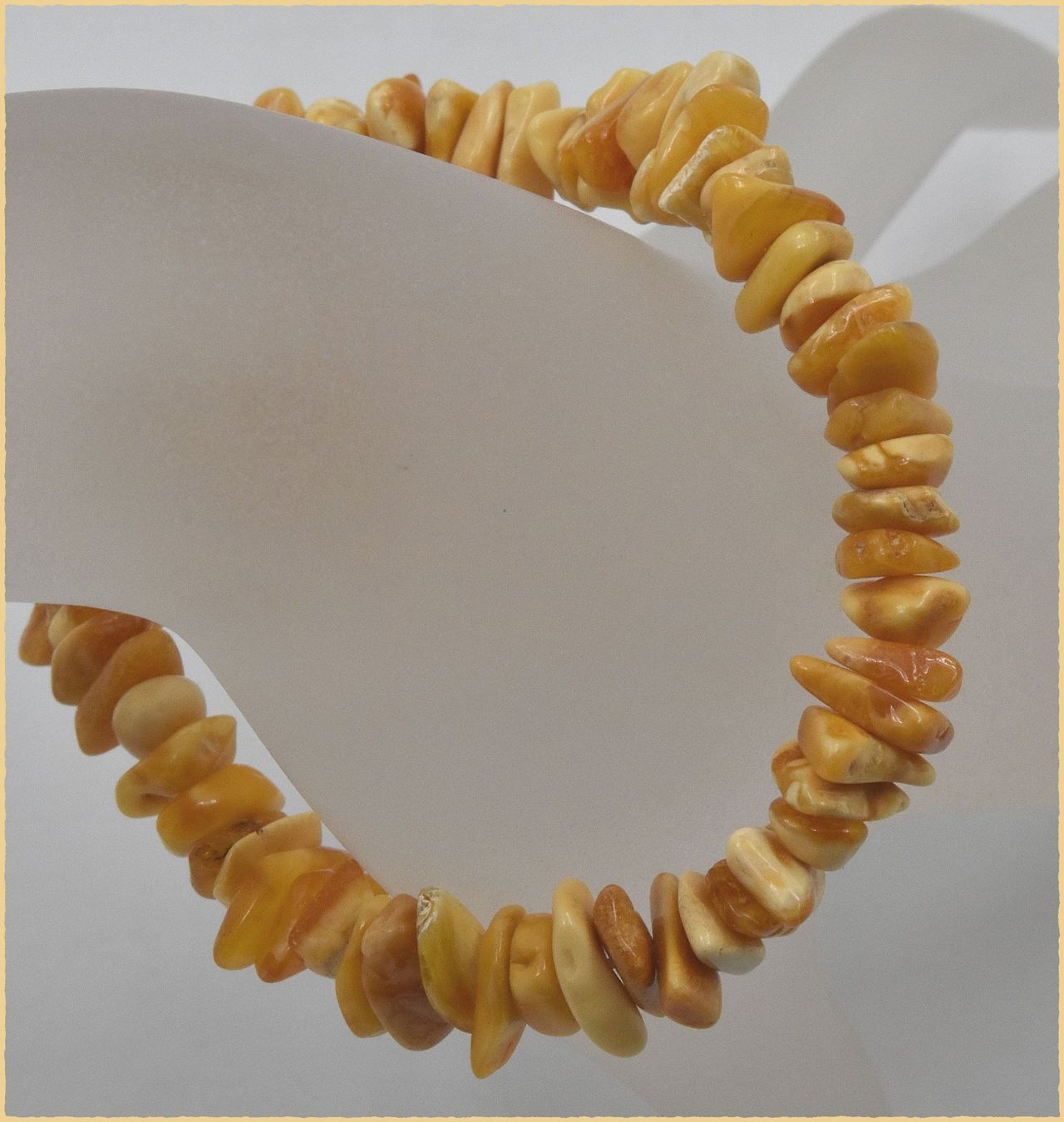 Bracciali & Braccialetti: Echter Bernstein (Baltic Amber) Stretch Armband – Nuovo e nell'imballaggio originale da Oberglatt ZH venduto da Goldfee1 1