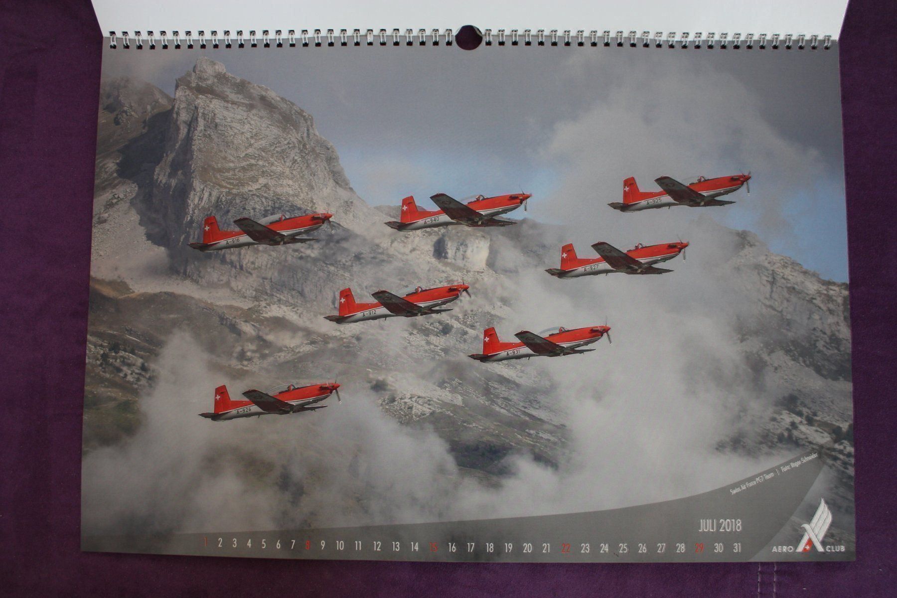 Kalender: Kalender Aero Club 2018 – Gebraucht aus Bern von micky031 1