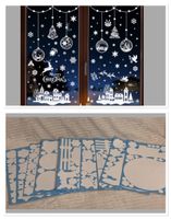 Weihnachts Fenstersticker Set weiss neu und 9 Blatt