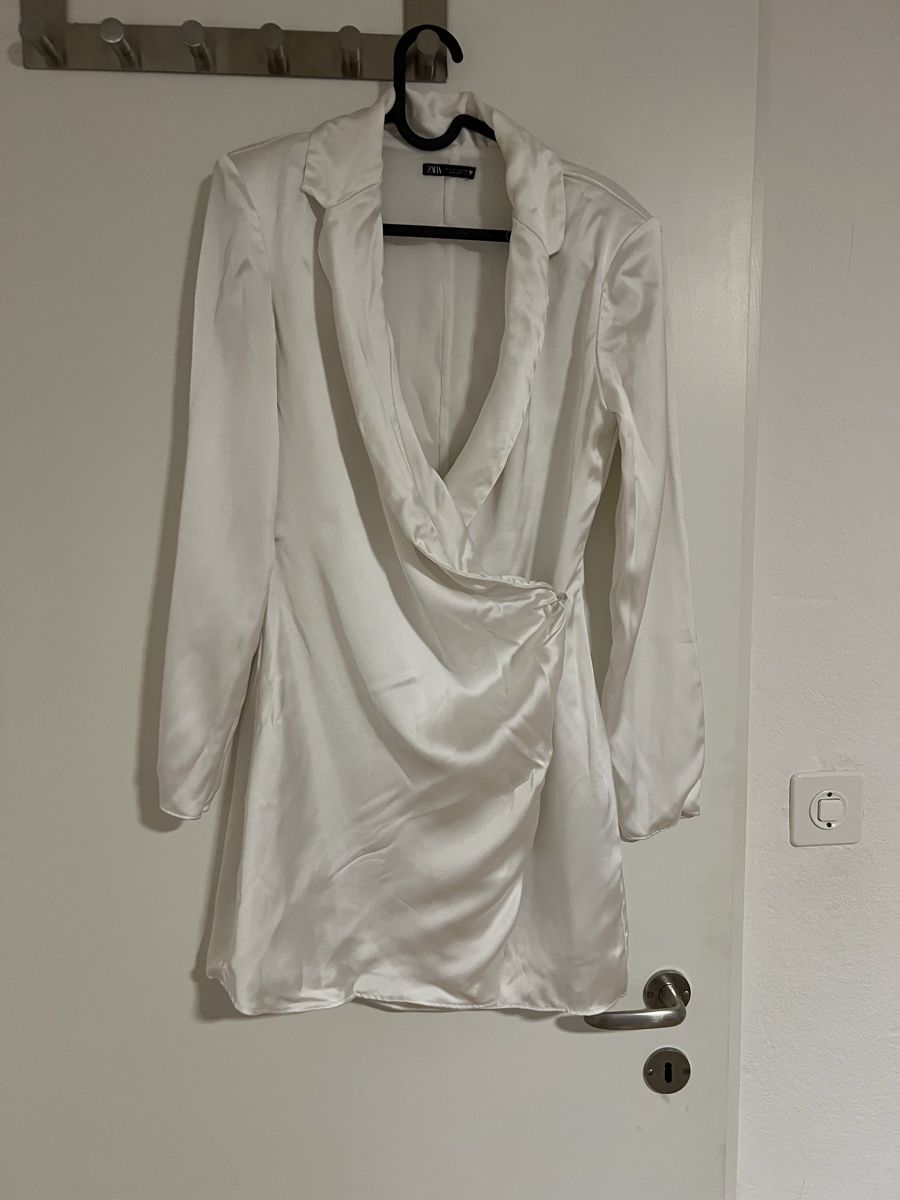 Zara Vestiti: Zara Blazerkleid Weiss Gr. S – Usato da Zürich venduto da R1908 1