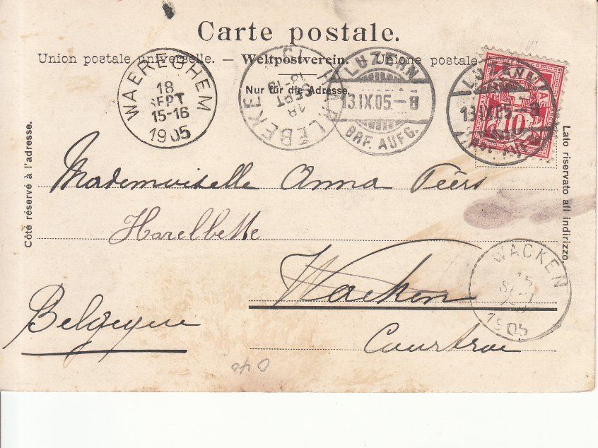 Cartoline postali: Luzern 1905 – Usato da Bürglen TG venduto da StampGraf 1