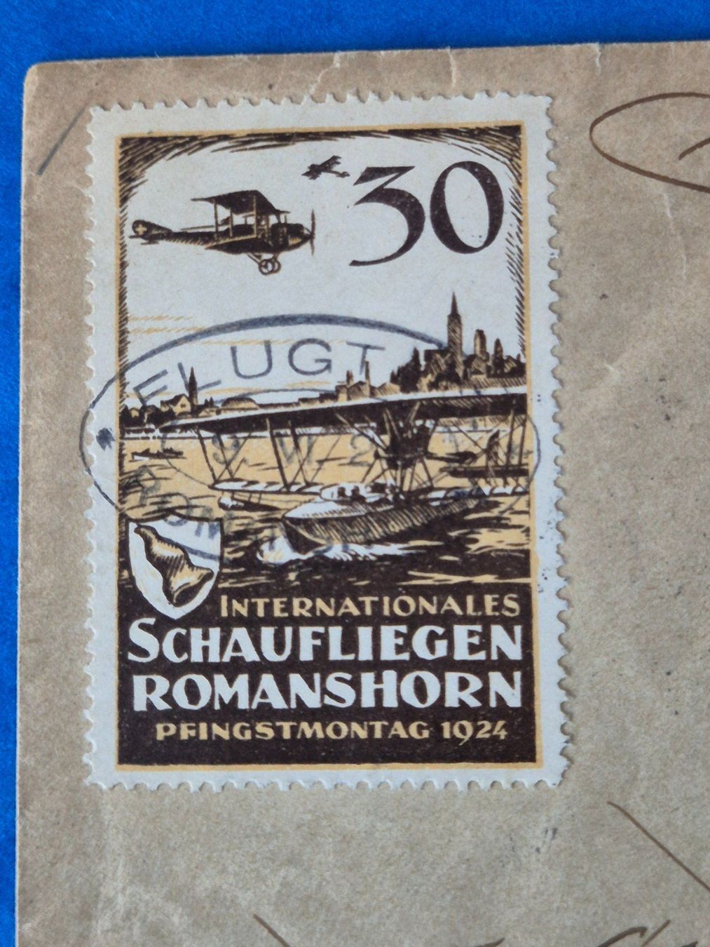 Alle Briefmarken: Flugpostbrief Int.Schaufliegen Romanshorn1924 Eingeschrieben – Gebraucht aus Seewen SZ von SuperpumaDisplayTeam 2