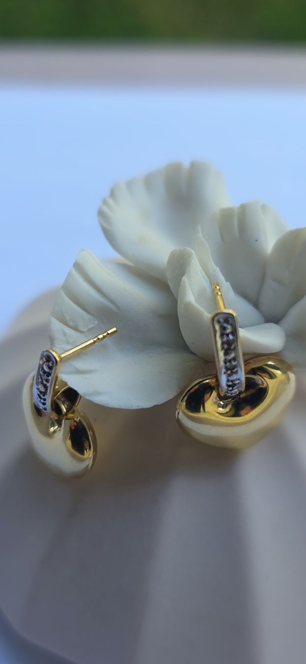 Orecchini pendenti & Orecchini a lobo: GOLD Ohrring 18 karat  – Usato da Effretikon venduto da rinuom01 4