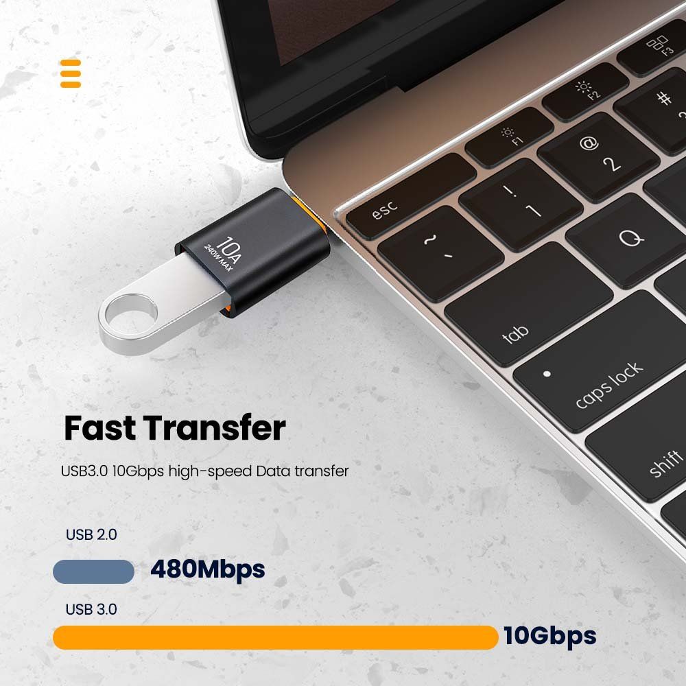 Unità & Adattatore: USB Typ A Buchse zu Typ C USB 3.0 Stecker OTG Sync Daten – Nuovo e nell'imballaggio originale da Romanshorn venduto da pfimex 2