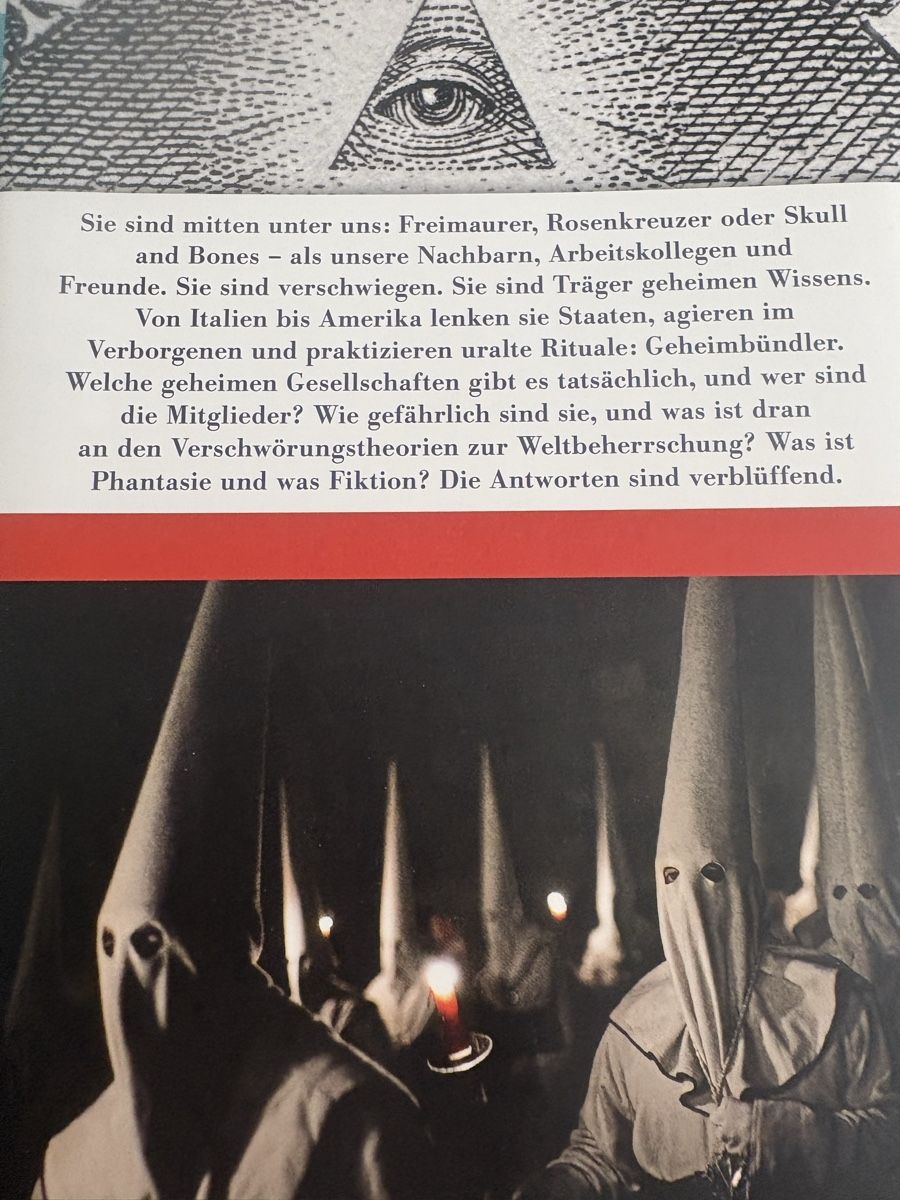 Libri: Buch Geheimbünde – Nuovo (secondo la descrizione) da Obbürgen venduto da bugi6868 5