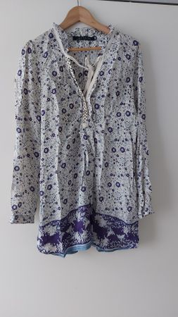 Tunika/Bluse - ZARA -  100% Seide - Grösse L - wie neu! 