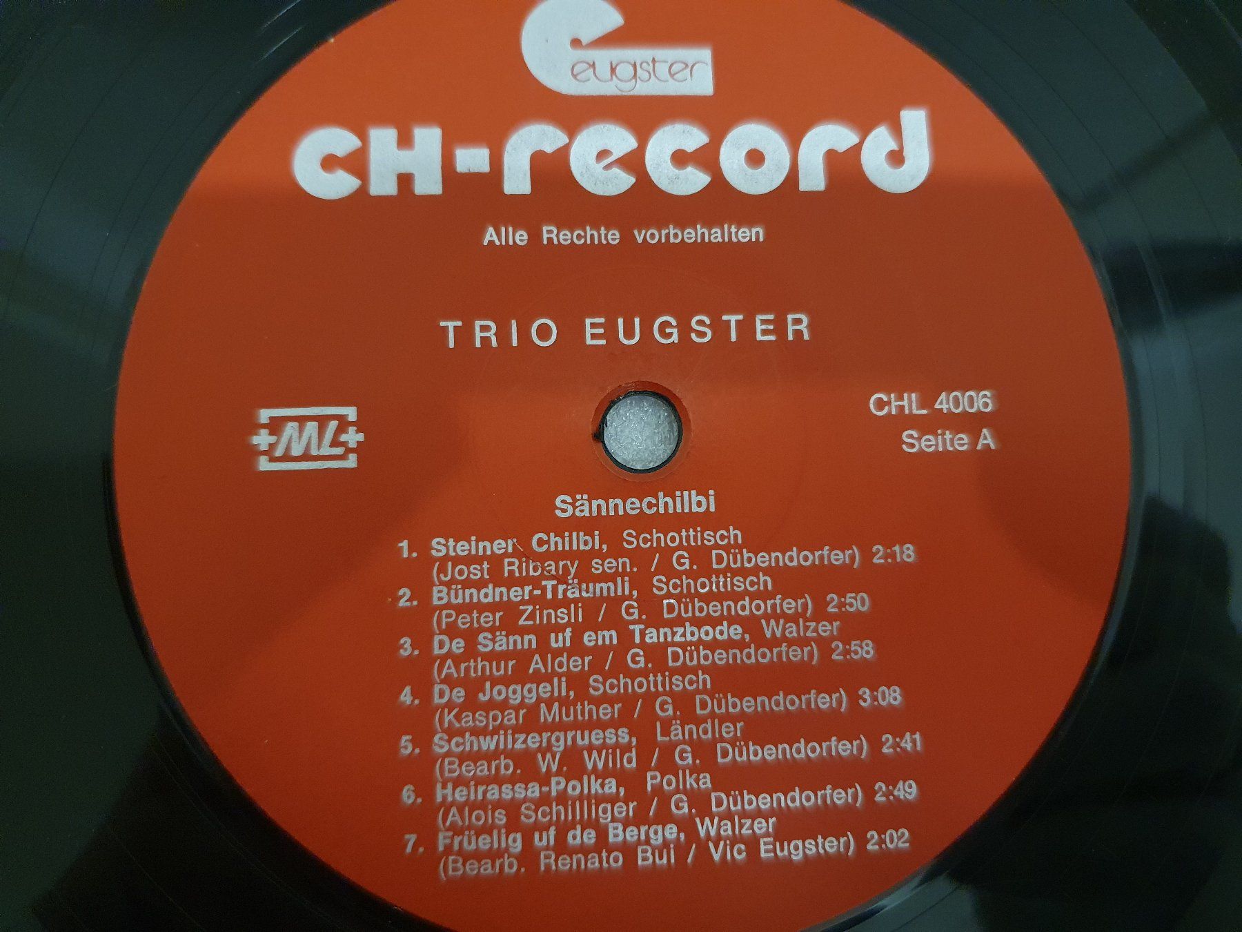 Schallplatten: Trio Eugster – Sänne-Chilbi – Gebraucht aus Uster von Vinyl-Leidenschaft 3