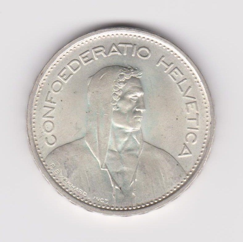 Tutti le monete: Schweiz 5 Franken 1948 Bern Alphirte – Usato da WilSG venduto da Wil10 1